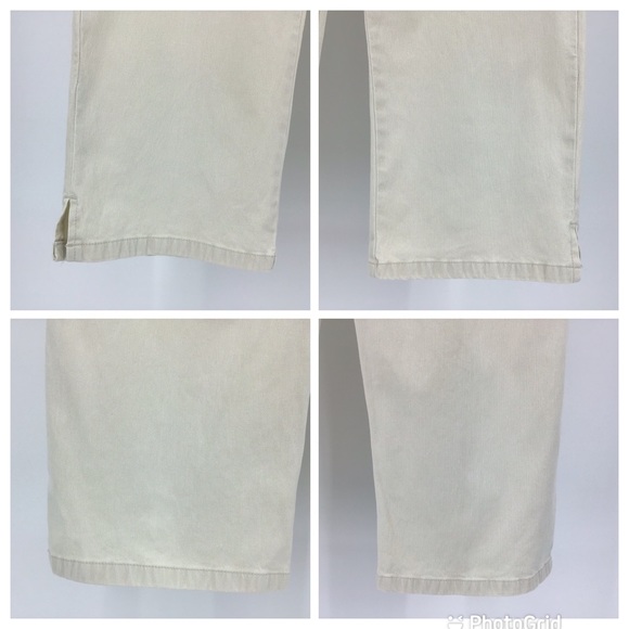 Y2 blu authentic Cream Ribbed Capri Pants, 11 - Picture 15 of 16